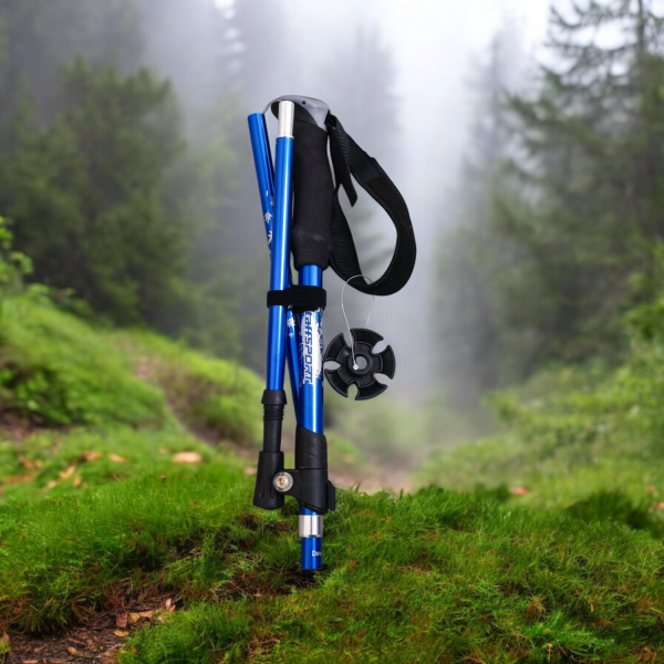 TaffSPORT Tongkat Hiking Trekking Pole 5 Section 130cm Foldable 36cm - TF13