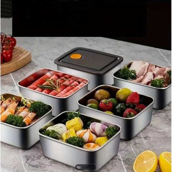 TaffHOME Kotak Makan Lunch Box Multifunction Stainless Steel 304 550ml - AC-21