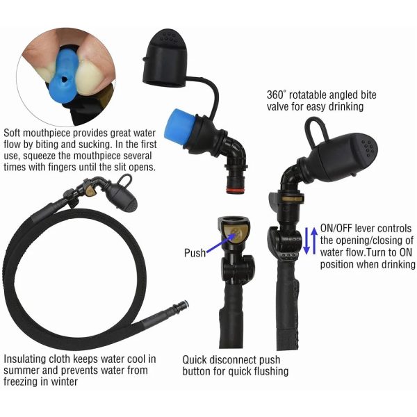 TaffSPORT Water Bladder Hydration Bag Kantung Air Minum Sepeda 2L - TF45