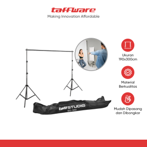 TaffSTUDIO Bracket Stand 3M untuk Backdrop Foto Studio - BS-300