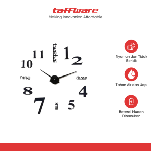 TaffHOME Jam Dinding Besar DIY 30cm - VO-101