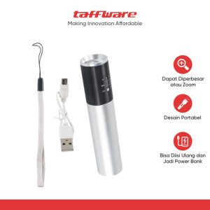 TaffLED Senter LED Mini Cree XM-L T6 with Powerbank 1200mAh - CH1463