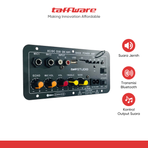 TaffSTUDIO Amplifier Board Audio Bluetooth USB Subwoofer DC 12V - D30