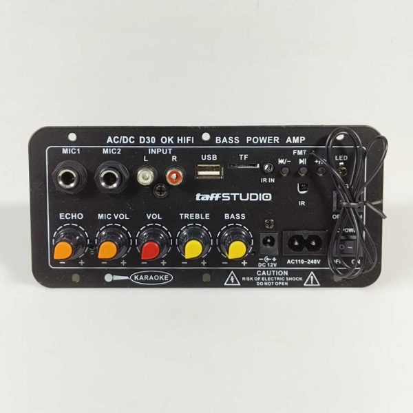 TaffSTUDIO Amplifier Board Audio Bluetooth USB Subwoofer DC 12V - D30