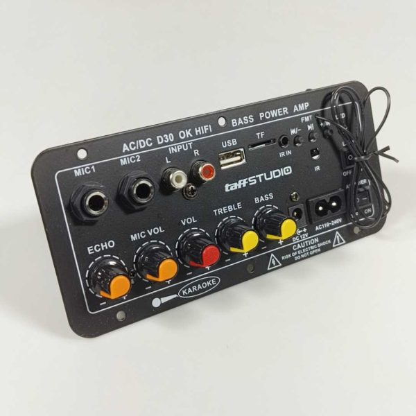 TaffSTUDIO Amplifier Board Audio Bluetooth USB Subwoofer DC 12V - D30