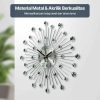 TaffHOME Jam Dinding 3D Quartz Creative Design Luxury Diamond 33cm - T6807