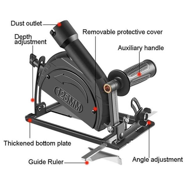Taffware Stand Gerinda Tangan Adjustable 45 Bevel Saw 100-125mm - DB04