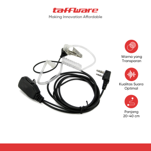 TaffSTUDIO Headset Earphone FBI Style Walkie Talkie - K-011