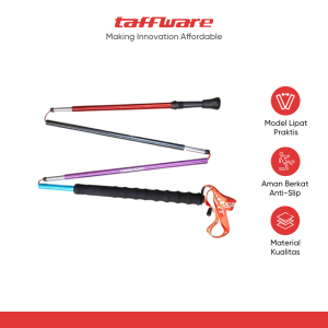 TaffSPORT Tongkat Hiking Lipat Trekking Pole Aluminium Alloy 1.2M - 7075