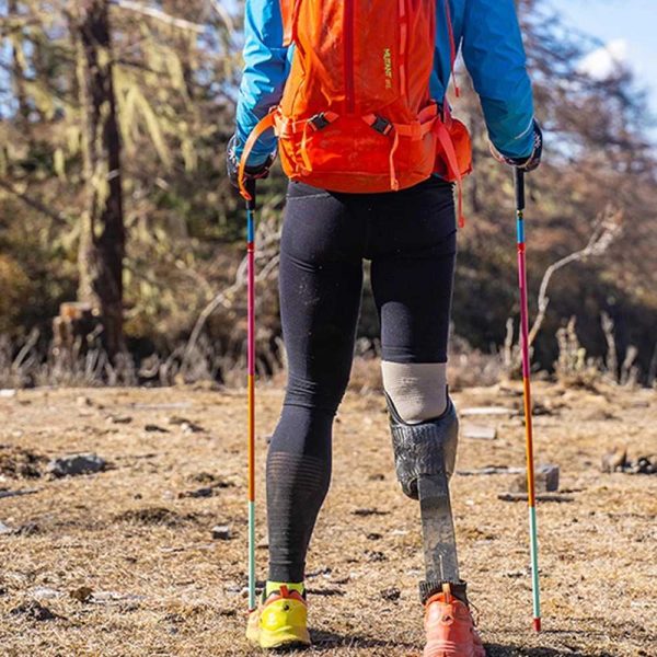 TaffSPORT Tongkat Hiking Lipat Trekking Pole Aluminium Alloy 1.2 M - Z1802