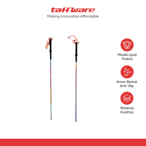 TaffSPORT Tongkat Hiking Lipat Trekking Pole Aluminium Alloy 1.2 - 7075