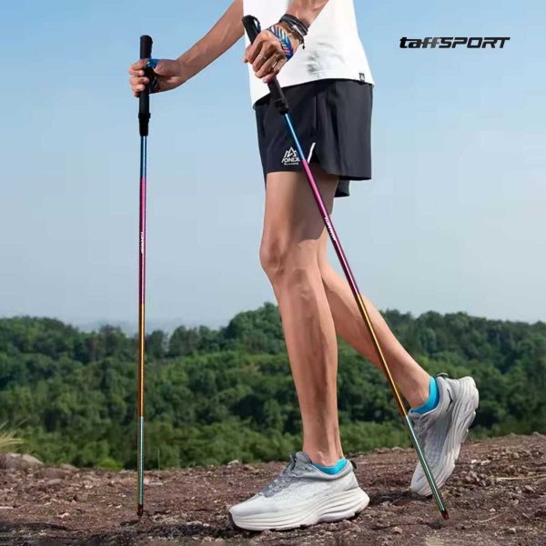 TaffSPORT Tongkat Hiking Lipat Trekking Pole Aluminium Alloy 1.2 - 7075