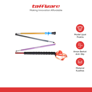 TaffSPORT Tongkat Hiking Lipat Trekking Pole Aluminium Alloy 1.2 M - 7075