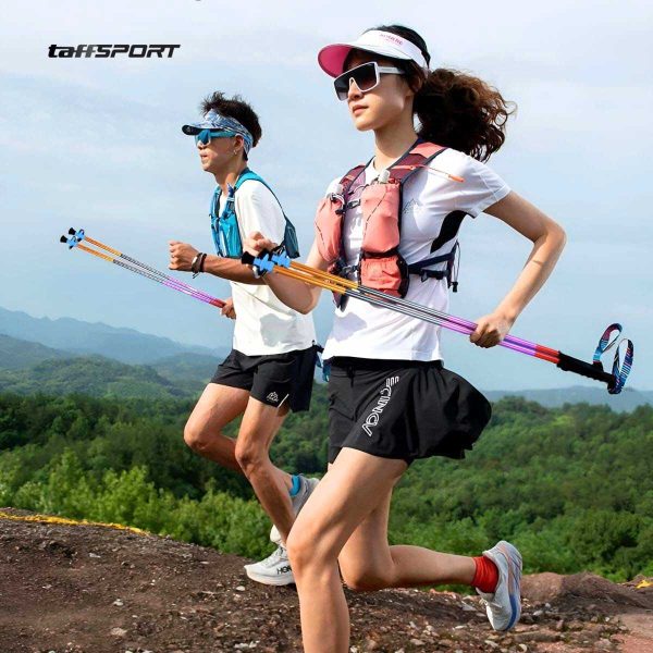 TaffSPORT Tongkat Hiking Lipat Trekking Pole Aluminium Alloy 1.2 M - 7075