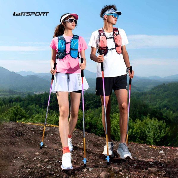 TaffSPORT Tongkat Hiking Lipat Trekking Pole Aluminium Alloy 1.2 M - 7075