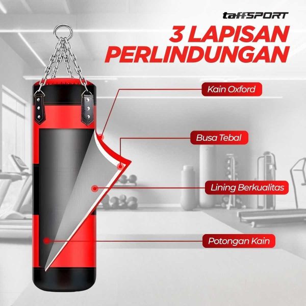 TaffSPORT Sarung Samsak Tinju Boxing Sandbag 8 in 1 - FE-BO1