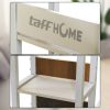 TaffHOME Meja Rak Laptop Adjustable Portable Desk with 2 Racks - ND03 - White