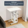 TaffHOME Meja Rak Laptop Adjustable Portable Desk with 2 Racks - ND03 - White
