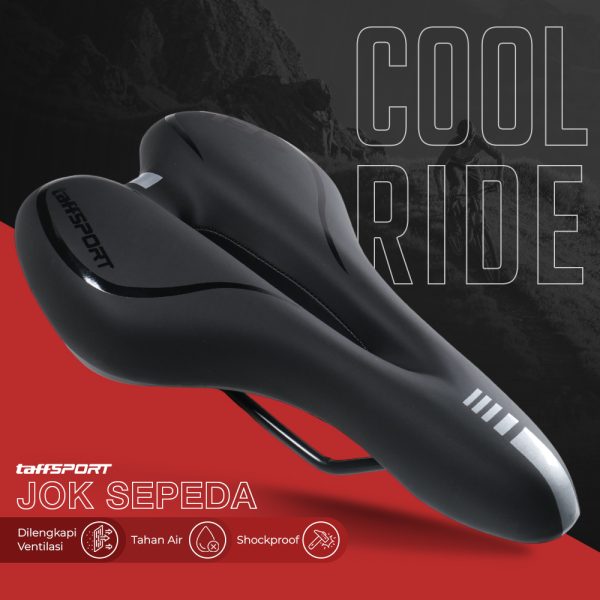 TaffSPORT Jok Sadel Sepeda Bike Saddle Silicone Gel Cushion - YP081