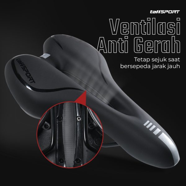 TaffSPORT Jok Sadel Sepeda Bike Saddle Silicone Gel Cushion - YP081