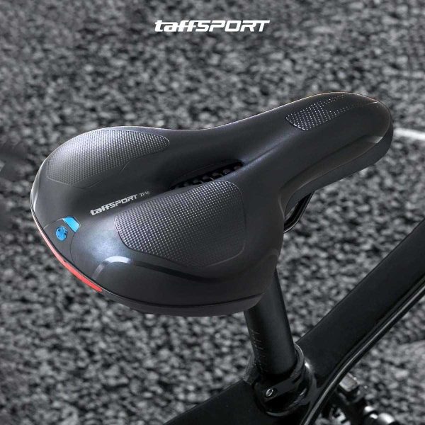 TaffSPORT Sadel Sepeda Bike Saddle Leather Model Absorber Ball - ZF10