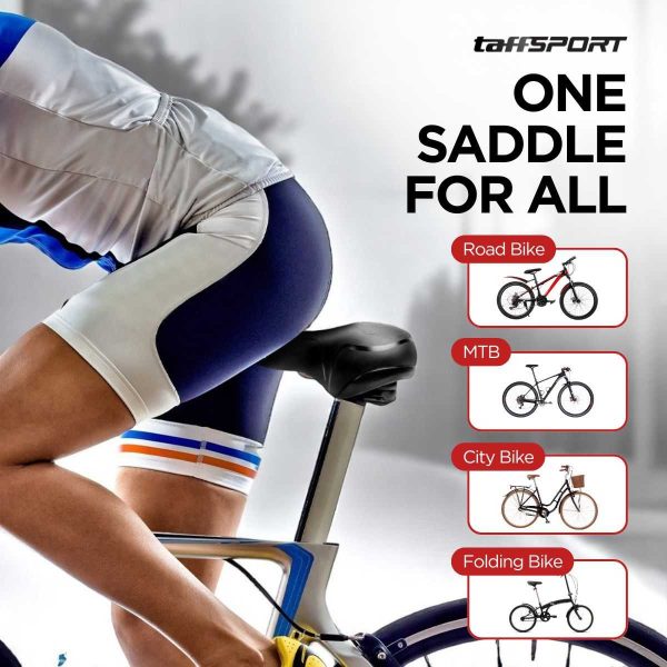 TaffSPORT Sadel Sepeda Bike Saddle Leather Model Absorber Ball - ZF10