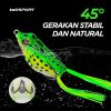TaffSPORT Umpan Pancing Kodok Silikon Frog Lure Soft Tube Bait - UMK01
