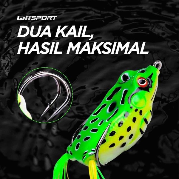TaffSPORT Umpan Pancing Kodok Silikon Frog Lure Soft Tube Bait - UMK01