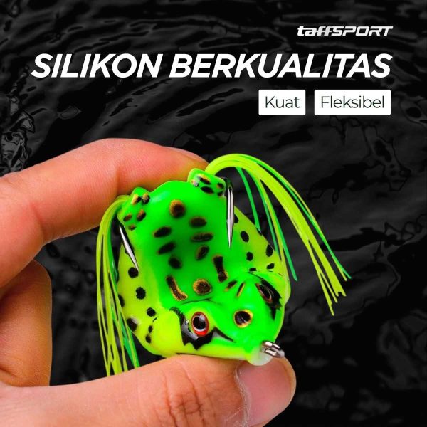 TaffSPORT Umpan Pancing Kodok Silikon Frog Lure Soft Tube Bait - UMK01