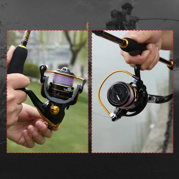 TaffSPORT Reel Pancing Spinning Fishing Reel Gear Ratio 5.2:1 - SU800