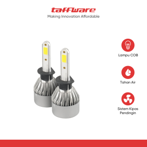 TaffLED Lampu Depan Mobil LED COB Headlamp 8000 Lumens IP65 Cool White - S2