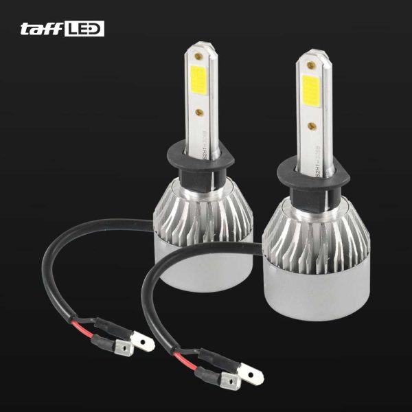 TaffLED Lampu Depan Mobil LED COB Headlamp 8000 Lumens IP65 Cool White - S2