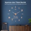 TaffHOME Jam Dinding Besar DIY Giant Wall Clock 100cm - JM-01