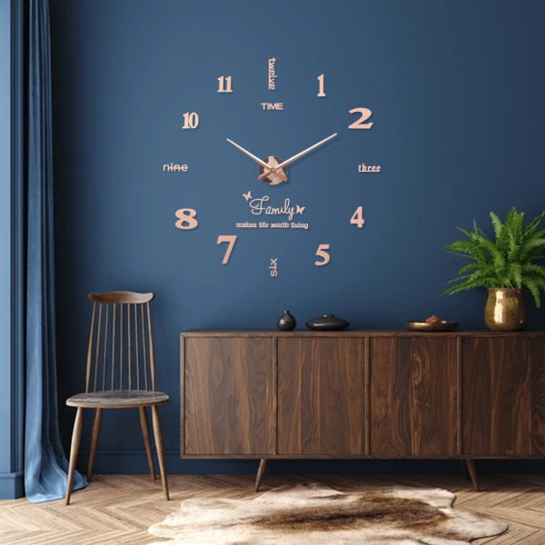 TaffHOME Jam Dinding Besar DIY Giant Wall Clock 100cm - JM-01