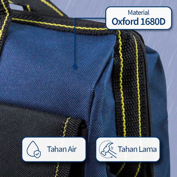 Tas Perkakas Taffware Storage Tool Bag Waterproof - Blue