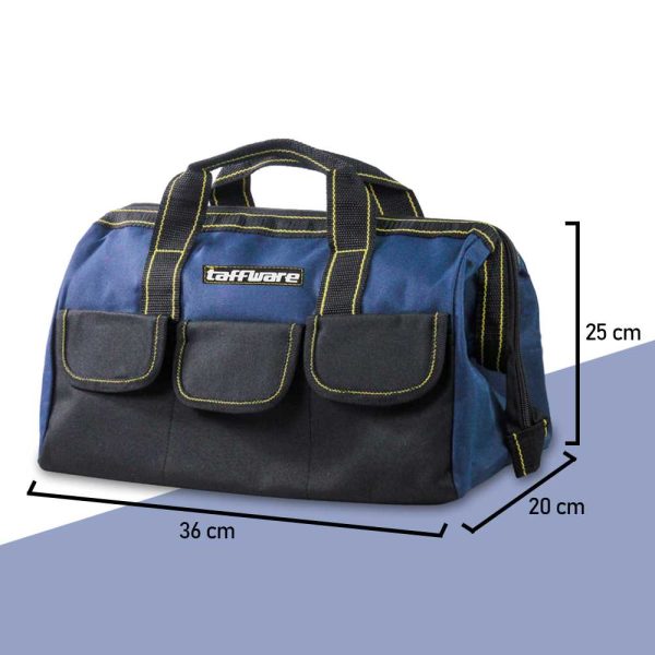 Tas Perkakas Taffware Storage Tool Bag Waterproof - Blue