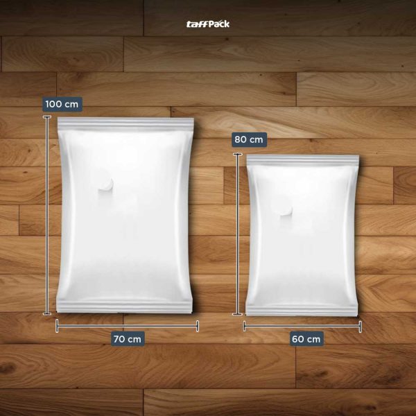 TaffPACK Kantong Plastik Vakum Pakaian Multisize 8 PCS with Hand Pump - WH021