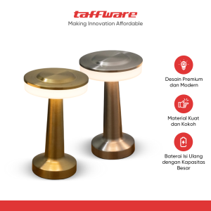 TaffLED Lampu Meja Hias Touch LED USB Rechargeable Tri Color 1W - BRF5