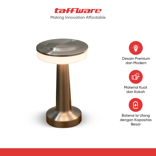 TaffLED Lampu Meja Hias Touch LED USB Rechargeable Tri Color 1W - BRF5