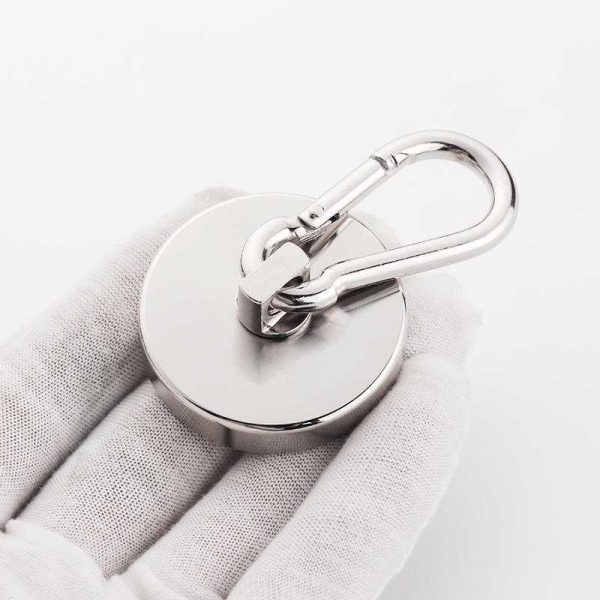 Taffware Magnet Gantungan Serbaguna Carabiner Hook Neodymium 36kg - L32