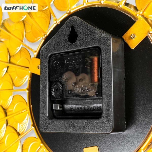 TaffHOME Jam Dinding Besi Sunflower Silent Movement 45cm - WM-45