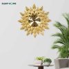 TaffHOME Jam Dinding Besi Sunflower Silent Movement 45cm - WM-45