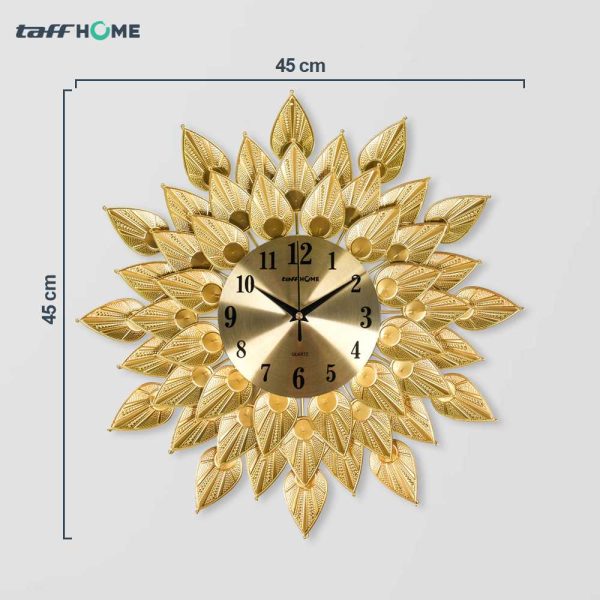 TaffHOME Jam Dinding Besi Sunflower Silent Movement 45cm - WM-45
