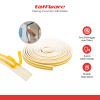 TaffHOME Lis Strip Pintu Door Noise Insulation D Tape 9x6mm 10M - KK-062