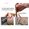 TaffHOME Lis Strip Pintu Door Noise Insulation D Tape 9x6mm 10M - KK-062