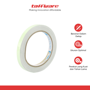 TaffPACK Lakban Glow In The Dark Luminous Adhesive Tape 10M 1.5cm - A0015