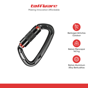 TaffGUARD Carabiner Gantungan Aluminium Hook Buckle 25KN Automatic - Y25