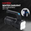 TaffLED Senter Darurat Flashlight Rechargeable LED and COB 1200mAh - SL16