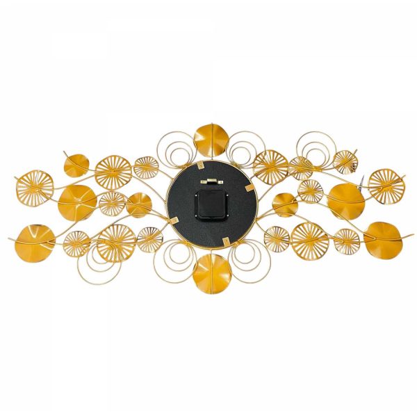 TaffHOME Jam Dinding Besi Elegan Modern Clock Silent Movement 99cm - F33898