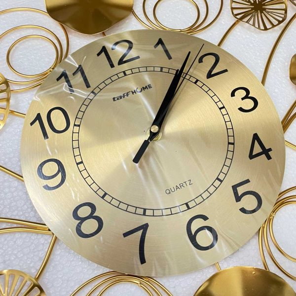 TaffHOME Jam Dinding Besi Elegan Modern Clock Silent Movement 99cm - F33898